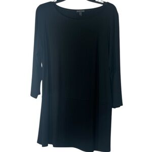 NWOT Eileen Fisher Black Women's Tunic Size Large